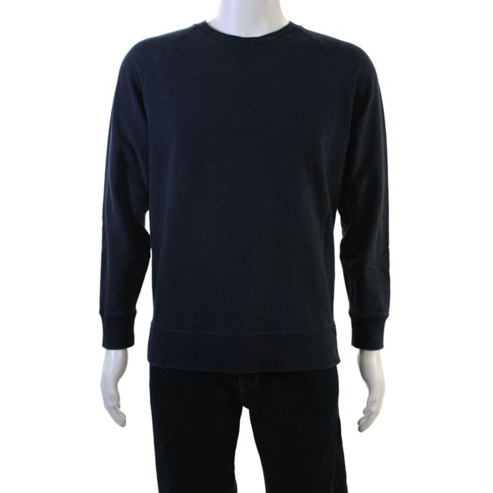 Mack Weldon Men Pullover Sweatshirt Dark Blue Crew Neck Long Sleeve Size M